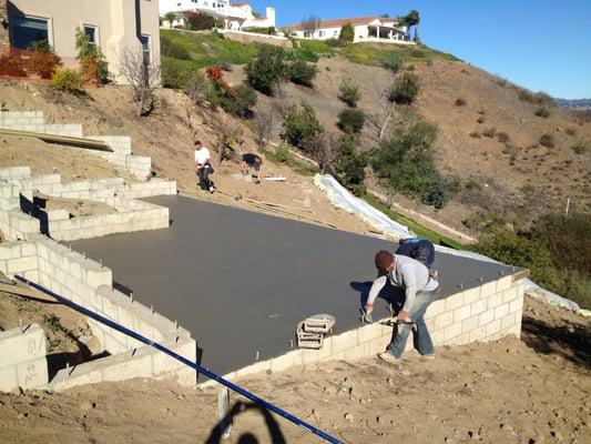 Custom home foundations