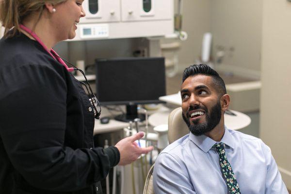 Eric is all smiles after his cleaning!