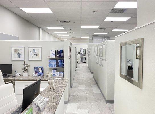 Dental office interior view