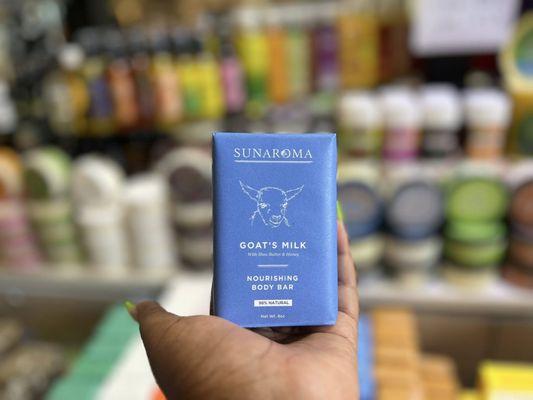 Our goat milk body bar.