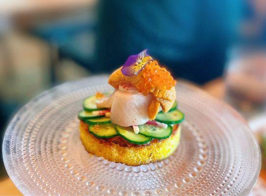 Plated so beautifully. This is the California Tahdig.