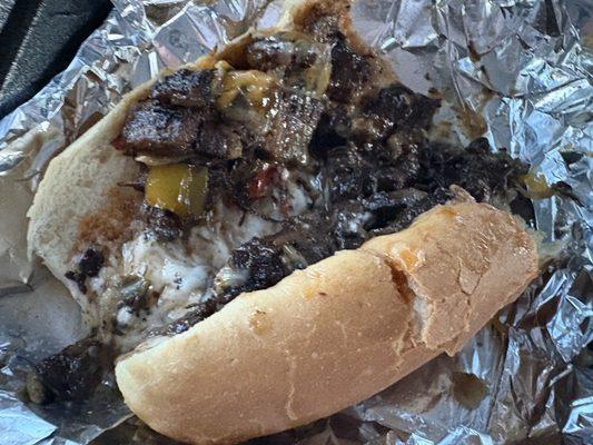 Oxtail cheesesteak