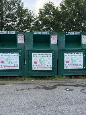 Three Donation Boxes