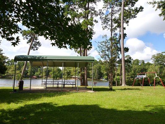 Covered area for get togethers