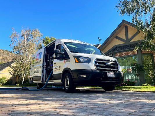 On-site and ready to clean! High-powered truck mount carpet cleaning for faster dry times and better results.