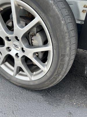 Picture of caliper area.