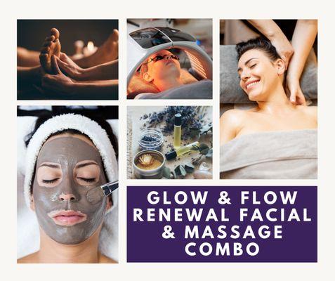 Try one of our new facials only at Shiva's massage. Includes targeted massage as well as a warm oil scalp and foot massage.