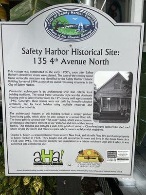 Safety Harbor Historical Site