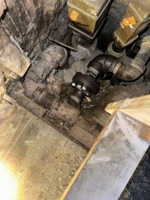 Steam leak repair