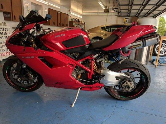 Motorcycle detailing is also available! Call today to book your appointment! 727-576-1810