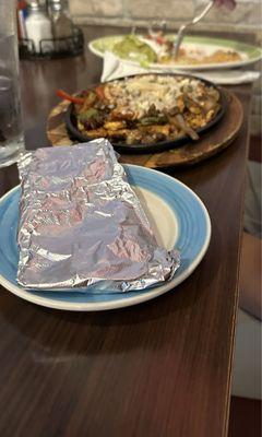 Flaming Cheese Fajitas