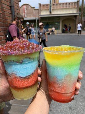 Left: groovy glacier Right: reds 4 alarm fire