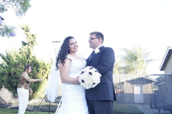 Photo "Amazing Weddings" took for my wedding. Super whitewashed, bad angle, OH, and reverends wife in shot with equipment....