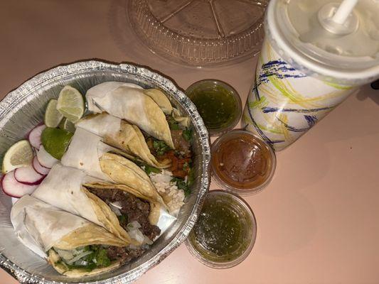 Five different meats tacos