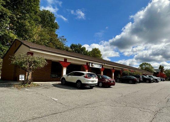 The building with three businesses