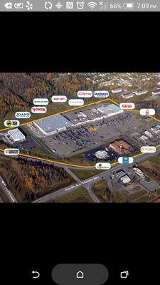 This gives a good overview of what stores are there. From their website.