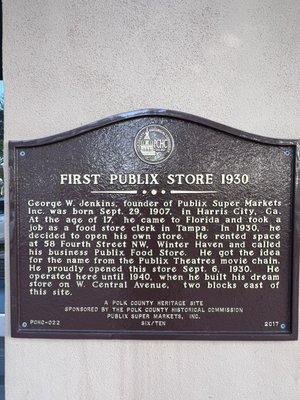 First Publix Store