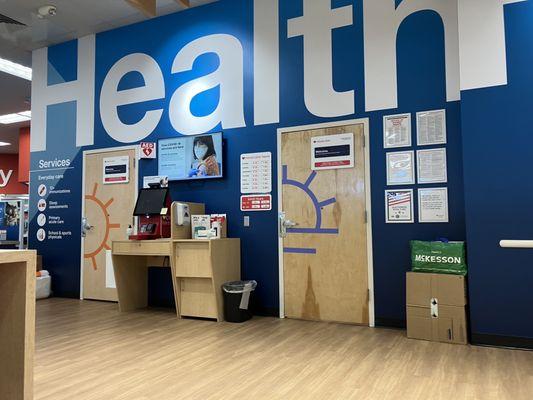 Minute Clinic waiting area