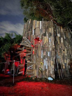 Haunted house entrance