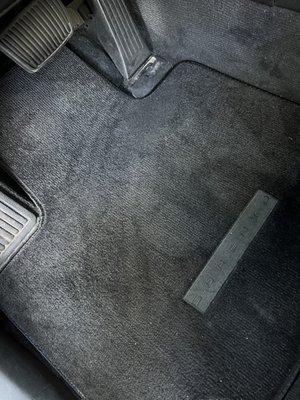 In the corner that white is sand from my beach trip .... Again this is after a vacuum.