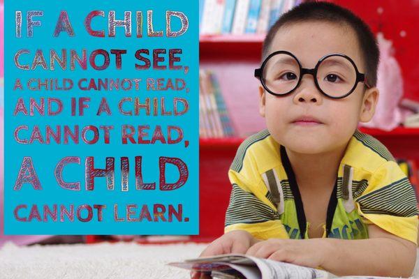 Ask about our program for babies. We check their eyes at 9 months for no charge!