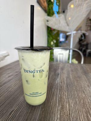 MATCHA MILK TEA + SEA CREAM
