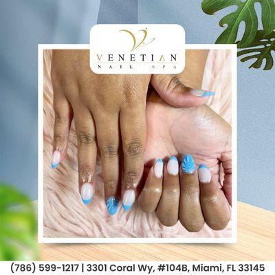 Love French nails but want something new? These blue French tips bring a fun, modern twist to a stunning style!