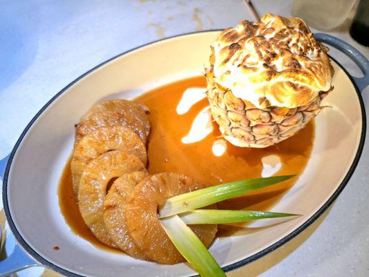 The pineapple - absolutely recommend. Italian meringue, pineapple semifreddo, and burnt pineapple in a carmel sauce.