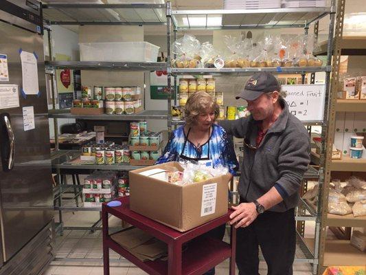 The Gladstone Food Pantry is a shopping-style pantry where customers choose the foods their family prefers.