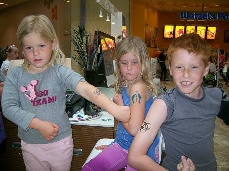Airbrush Tattoos are great fun!