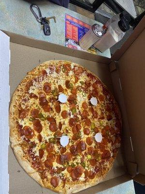 LARGE pizza.