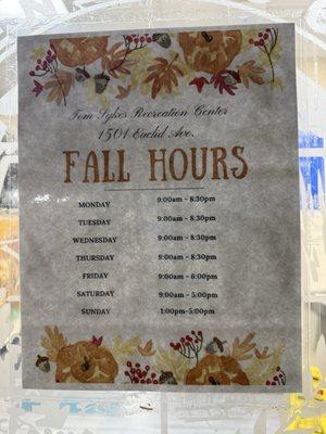 Fall hours