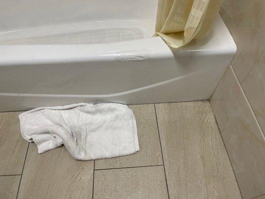 DISGUSTING BATHROOM!! You have to wear shoes and bring your own towels and toiletries!!!!smh