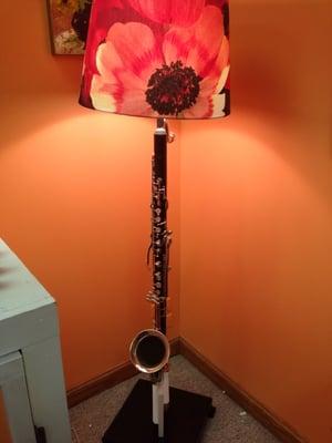 Have you ever seen a bass clarinet lamp before?
