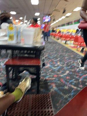 Just kicking it