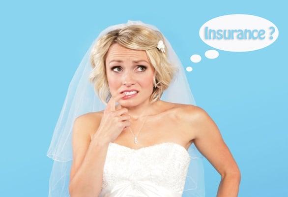 Wedding Insurance can help you protect your special day in the event of a catastrophe!  Give us a call today!