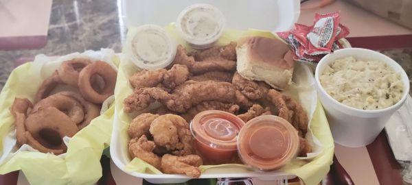 Catfish and Jumbo Shrimp combo