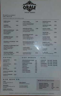 Orale Tacos • Bakery