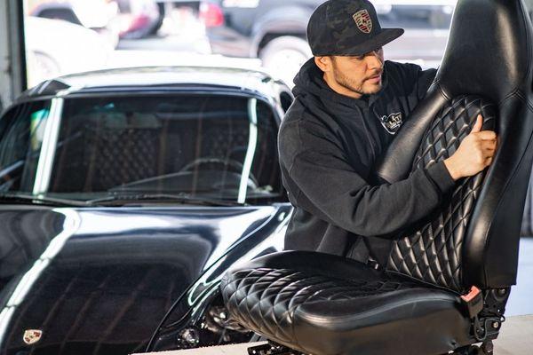 Upholstery Repair on a Porsche 911 Carerra