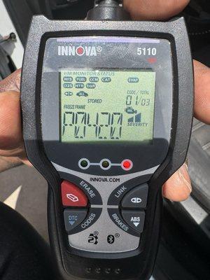 code for issues with my car