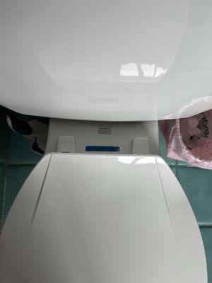 New # toilet only said they did the tub and the sink and they didn't