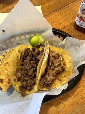 Carne asada and carnitas