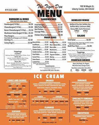 The Tiger Den Dairy Bar