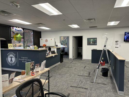 Come inside to be treated! Our Front Desk!