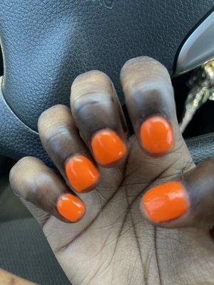 Worst nails I've ever gotten, Rushed my nails and skipped multiple steps. Don't waste your money. THEY DO NOT CARE.