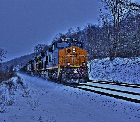 CSX Ac4400 leading a manifest freight to Massena, N.Y.