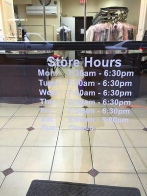 Store Hours