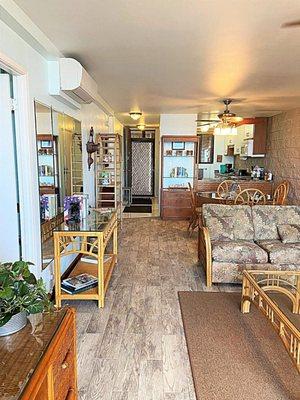 Central air throughout the unit. 3 smart TV, watch favorite streaming services.