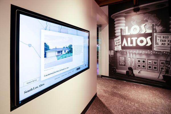 The interactive town map in the Permanent Exhibition