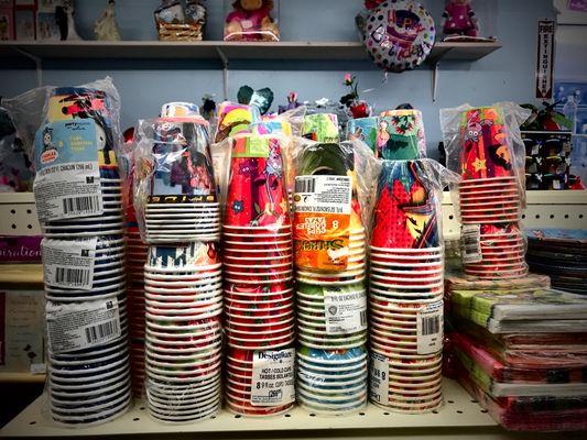 Cups, plates, and everything you need for a great party